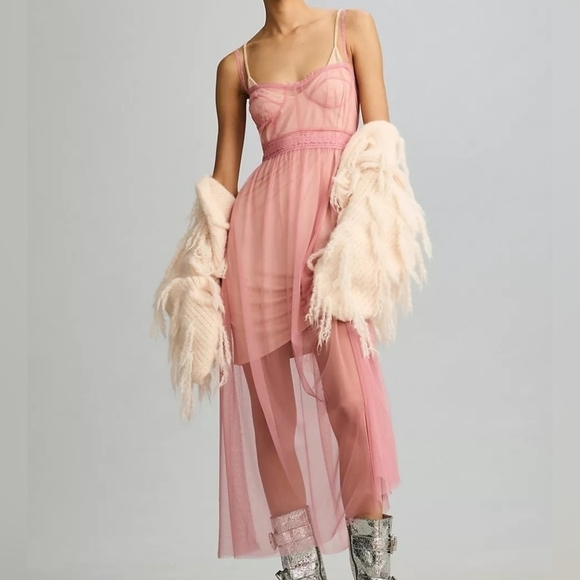 Anthropologie Pink Maxi Dress - Picture 2 of 14